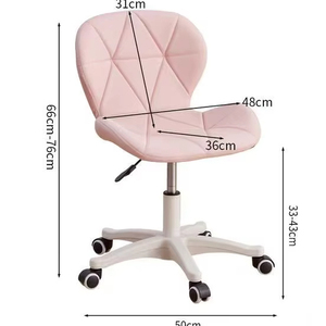 Chaise de bureau pliable moderne et minimaliste à cadre métallique, réglable en hauteur, avec dossier en échelle, pour l'école et l'appartement - Product Image 6