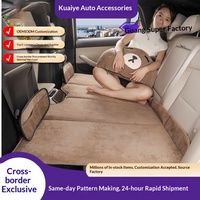 Matelas de couchage pliable pour siège arrière de voiture, matelas gonflable sans air pour l'extérieur, accessoire de sommeil pour enfants