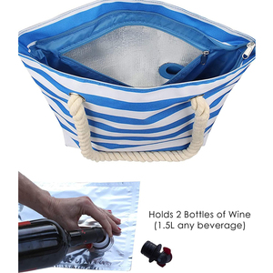 Refroidisseur de vin de plage étanche sac fourre-tout isolé sac à main porte-monnaie avec bec caché compartiments isolés
