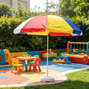 130cm 140cm Radius Patio <b>Umbrella</b> Double Reinforced Ribs Wind Vent Ventilated Design UV Protection Outdoor <b>Garden</b> <b>Sun</b> Shade - Product Image 1