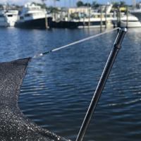Parasol de bateau, protection solaire, pare-soleil et poteaux marins en fibre de carbone