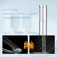 Pomme de douche à main universelle à fonction unique LEELONGS, entièrement chromée, colonne de douche pour hôtel