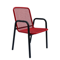 Table de pique-nique commerciale d'extérieur en métal, ensemble de meubles de jardin, table basse en acier, aire de jeux extérieure, patio, table et chaise