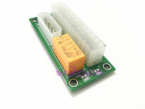 24pin <span class=keywords><strong>ATX</strong></span> à Molex <span class=keywords><strong>ATX</strong></span> 24pin Multiple Dual PSU Power Synchronous Start Extender module Card adapter pour ordinateur - Product Image 5