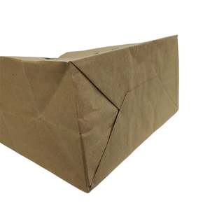 Sacs de courses en papier kraft écologiques et recyclables personnalisables avec poignée découpée pour pizza, lait, sushi - Logo couleur personnalisé en usine - Product Image 2