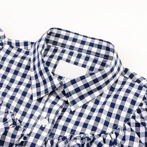 Camicie <span class=keywords><strong>a</strong></span> maniche lunghe da donna Plaid Button Down camicetta floreale arruffata top - Product Image 3