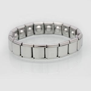 Pulsera de Eslabones Grandes Ajustable de Acero Inoxidable de 13 mm, Modular, Magnética, Plateada, Estilo Italiano, para Hombre - Product Image 3