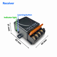 Contrôleur RF 433 MHz pour l'automatisation des portails et des garages, récepteur à distance à double canal amélioré, code d'apprentissage, AC85-240V, fonction automatique