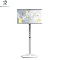 Écran intelligent portable de 23,8 pouces, noir et blanc, sans fil, Android 13, écran tactile rotatif, afficheur numérique LCD, OEM pour ascenseur
