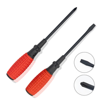 Tournevis magnétique à fente ou cruciforme PH0-PH3 SL4-SL7 en acier au carbone avec poignée et emballage personnalisés pour la vente en gros