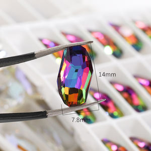 Xichuan météore fantaisie en forme de cristal pierre <span class=keywords><strong>strass</strong></span> Pointback haute qualité cristal verre bijoux artisanat bricolage déco accessoires - Product Image 4