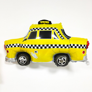 CYmylar Ballons en aluminium en forme de <span class=keywords><strong>taxi</strong></span> personnalisés NYC Ballons de <span class=keywords><strong>taxi</strong></span> à carreaux pour la décoration de fête d'anniversaire de New York - Product Image 3