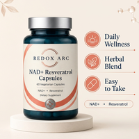 Capsules de NAD+ et de Resvératrol OEM/ODM - Niacinamide Nucleoside de Haute Pureté pour Stimuler l'Énergie Cellulaire, Favoriser la Réparation