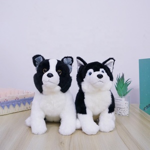 Lindo Peluche de <span class=keywords><strong>Husky</strong></span> <span class=keywords><strong>Siberiano</strong></span>, Juguete de Peluche Realista de Perro, Almohada Suave para Sofá, Muñeco de Confort, Regalos de Navidad al por Mayor - Product Image 3