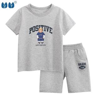 Ropa para Niños en Oferta, Conjunto Corto para Niñas y Niños, Estampado de <span class=keywords><strong>Dibujos</strong></span> Animados, Conjuntos de Verano para Bebés, Ropa de Manga Corta para Niños - Product Image 2