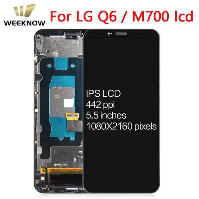 Wholesale WEEKNOW OEM 6.6" LCD Touch Screen Digitizer Assembly for Q6/M700 Mobile Phone with 1 Year Warranty