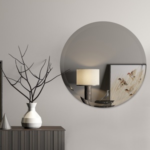 Modern Wall Mirror Deco Mirror Unframed with Beveled Edge/polished Decorative Art Glass Wooden <b>Crate</b> Support Customer Size SINOY - Product Image 1