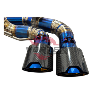Sistema de Escape Ligero de Alto Rendimiento Vortex Blue Burnt Titanium Alloy para BMW M8, Ajuste Universal, 1.2 mm, 24 Meses - Product Image 3