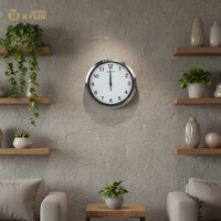Produk Laris Jam Dinding Stainless Steel Multifungsi Murah dengan Termometer