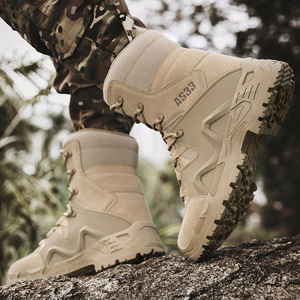DFT1021 AS33 Tactical Black <b>Boots</b> Suede Waterproof Outdoor All Seasons High Top <b>Hiking</b> <b>Boots</b> - Product Image 4
