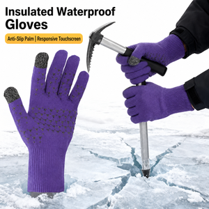 Nouveaux gants imperméables 2026 pour l'hiver, cinq doigts, coupe-vent, chauds, compatibles écran tactile, pour activités de plein air, fitness, cyclisme, randonnée, pêche - Product Image 1