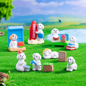 Realistico dettagliato piccolo cucciolo figure educativi cani animali giocattoli Mini cane figurine giocattolo per compleanno natale pasqua decorazione - Product Image 2