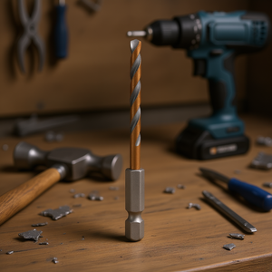 Broca de impacto negra dorada de 1/4 de pulgada para taladrar metal, madera y plástico - Product Image 3