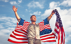 Capa con Bandera Americana, Disfraz para el 4 <span class=keywords><strong>de</strong></span> Julio, Día <span class=keywords><strong>de</strong></span> la Independencia, Capa Patriótica con la Bandera <span class=keywords><strong>de</strong></span> EE. UU. para Hombres y Mujeres - Product Image 4