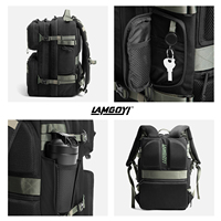 Sac à dos de randonnée unisexe pour ordinateur portable, tactique, étanche, 35L, avec fermeture éclair et fermoir, pour sports de plein air