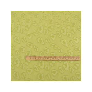 Punto de poliéster tejido alambre de oro manchado Jacquard <span class=keywords><strong>corte</strong></span> gasa 95G primavera y verano ropa para niños tela de vestido fino para mujer - Product Image 6