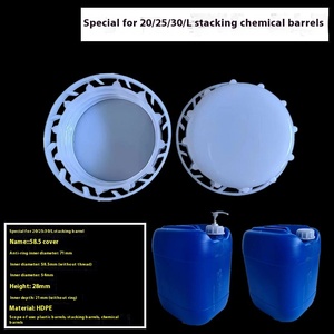 Tapa de cubo de plástico de 25 y <span class=keywords><strong>20</strong></span> <span class=keywords><strong>litros</strong></span>, olla de aceite apilable y tapa de hervidor de agua para almacenamiento de cubos, tambores de diseño exterior, cubos y barriles - Product Image 3