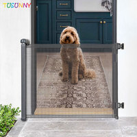 Vente en gros rétractable extérieur sans seuil animaux de compagnie enfant bébé barrière de sécurité pour porte escalier portes