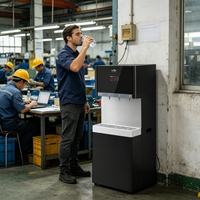 Distributeur d'eau purifiée électrique vertical commercial à osmose inverse, avec écran tactile intelligent, eau chaude et froide, vente en gros d'usine
