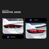 Feux arrière LED LKS pour Hyundai Elantra 2016-2021, ensemble de feux arrière de voiture, mise à niveau du design Genesis, accessoires de feux arrière