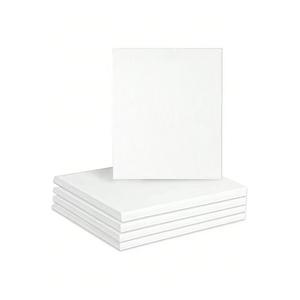 Peinture murale abstraite avec cadre, taille personnalisée, toile de coton tendue, impression UV, blanc - Product Image 1