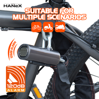 Verrou de sécurité intelligent pour moto, vélo électrique, chaîne de vélo, OEM ODM en gros, durable, haute sécurité, 120 dB