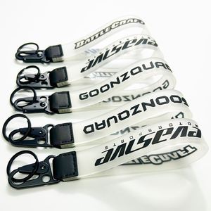Bulk Quality 2D Embossed Logo Silicone Pvc <b>Keyring</b> O <b>Ring</b> Rubber Lanyard Wristlet Strap Keychain With Carabiner - Product Image 1