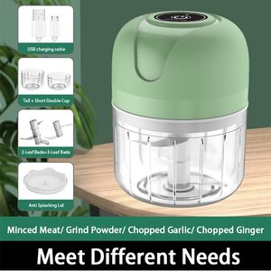USB Wireless Electric Garlic Mini Masher Press Mincer Vegetable Chili Meat Grinder Food Chopper <strong>Kitchen</strong> <strong>Tools</strong> Mini Food Chopper - Product Image 4