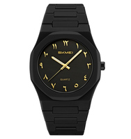 Montre Arabe Lumineuse Carrée Étanche Sport Silicone à Quartz Personnalisable en Polycarbonate Pour Homme, Vente en Gros