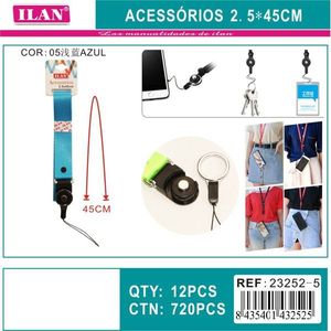 Ilan Accessories 2.5x45 Cm <b>Lanyard</b> For Phone Key Card Holder - Product Image 1