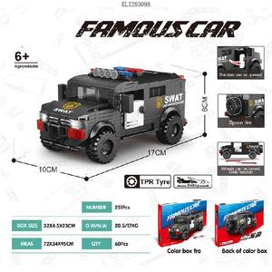Ocho Grid Car <span class=keywords><strong>SWAT</strong></span> Special Vehicle Squad Car Building Blocks Sets Decoración Educativa Múltiples Diseños - Product Image 4