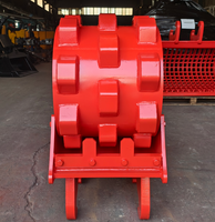 Compacteur de sol de type tambour RSBM 450 mm pour excavatrice sur chenilles de 15 tonnes, accessoire de construction routière