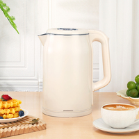 Bouilloire électrique portable sans fil 1,8 L en acier inoxydable 304, 1500 W, avec fonction maintien au chaud, design durable pour usage domestique