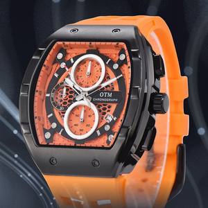 <span class=keywords><strong>OTM</strong></span> nuovo barile di vino Richard cronografo a sei mani impermeabile luminoso alla moda 44mm lega di quarzo Reloj Montre Homme orologio da uomo - Product Image 3