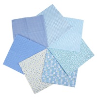 Lot de 7 pièces de tissu en coton biologique pré-coupées de 25 cm (10 x 10 pouces) à motifs multicolores pour quilting, kits de pré-découpes tissées