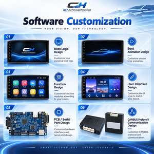 Autoradio Android pour Honda CRV 2001 - 2005, prend en charge la navigation GPS, le WIFI, le Bluetooth, la unité centrale multimédia Android - Product Image 3