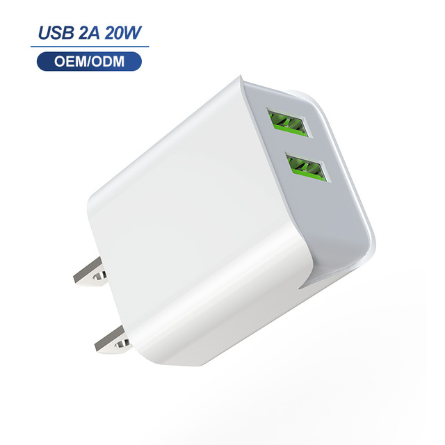 Wholesales 10W USB Phone Charger 5v 2a Fast Charging Wall Plug Adapter 10W for Smart Mobile Device