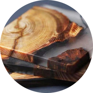 Live Edge Resin Wood <b>Coaster</b> Set Heat Resistant <b>Drink</b> <b>Coasters</b> for Coffee Tea Dining Table Home Office Kitchen Decor - Product Image 2