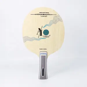 Konford-Hoja de tenis de mesa personalizada, superficie de KOTO, núcleo Ayus, paleta de Candlenut de carbono, OEM, Logo de murciélago, hoja de Ping Pong