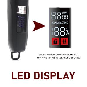 เครื่องตัดผมไร้สาย Kemei 2284 Zero Gapped สำหรับช่างตัดผมมืออาชีพ เครื่องตัดผมชาย ตัดแต่งทรงผม ชาร์จไฟได้ - Product Image 6